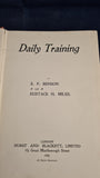 E F Benson & Eustace Miles - Daily Training, Hurst & Blackett, 1902, First Edition