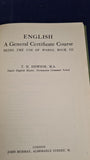 T H Hewson - English, A General Certificate Course, John Murray, 1953