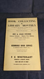 Book Collecting & Library Monthly Magazines, Numbers 1-3, 6-8 & 10, 1968/69