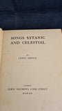 Lewis Spence - Songs Satanic and Celestial, Elkin Mathews, 1913, First Edition