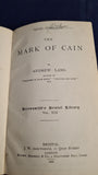 Andrew Lang - The Mark of Cain, J W Arrowsmith, 1886, First Edition