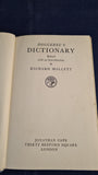 Richard Mallett - Doggerel's Dictionary, Jonathan Cape, 1946, First Edition, Rowland Emett