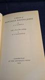 S G Lubbock - A Memoir of Montague Rhodes James, Cambridge University Press, 1939