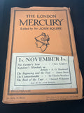 The London Mercury, Volume XXIX, No. 169, November 1933, J.C Squire,
