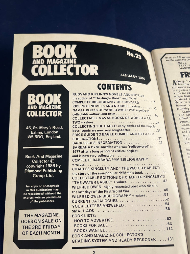 Magazine Collector Number 23 January 1986 – Richard Dalby's Library