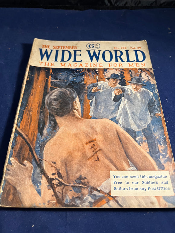 The Wide World Magazine, No. 222 Vol. 37 September 1916