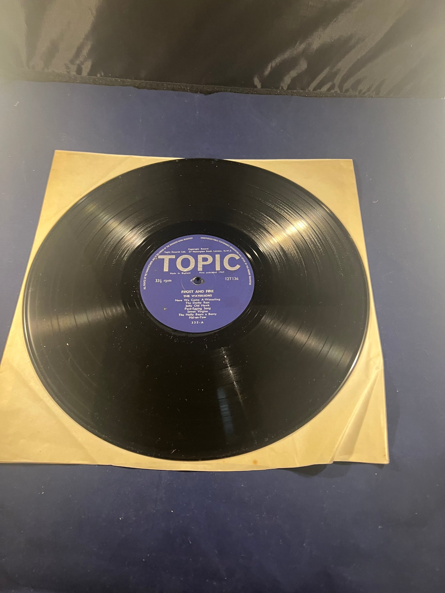 Topic Records The Watersons - Frost And Fire, 1965, Topic Records – Richard Dalby's ...
