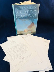 Joan Aiken - A Creepy Company, Victor Gollancz 1993, 1st Edition, Inscribed & Many interesting letters between Richard and Joan