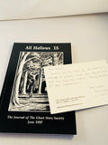 All Hallows 15 - June 1997, The Journal of the Ghost Story Society, Ash-Tree Press
