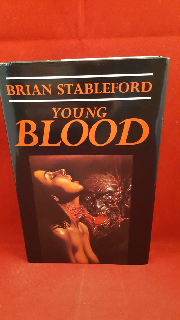 Brian Stableford - Young Blood, Simon & Schuster, 1992, 1st Edition, Signed, Inscribed