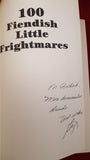 Dziemianowicz Weinberg Greenberg - 100 Fiendish Little Frightmares, Barnes & Noble, 1997, 1st, signed