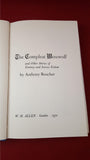 Anthony Boucher - The Compleat Werewolf, W H Allen, 1970, 1st Edition