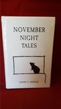 Henry C Mercer - November Night Tales, The Swan River Press, Unopened