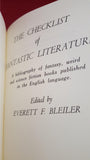 Everett F Bleiler - The Checklist of Fantastic Literature, FAX, 1972, Ex Libris - Iwan Hedman