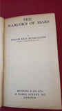 Edgar Rice Burroughs - The Warlord Of Mars, Methuen & Co, 1921