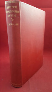 Edward O'Brien-English - The Best Short Stories of 1932, J Cape, 1932