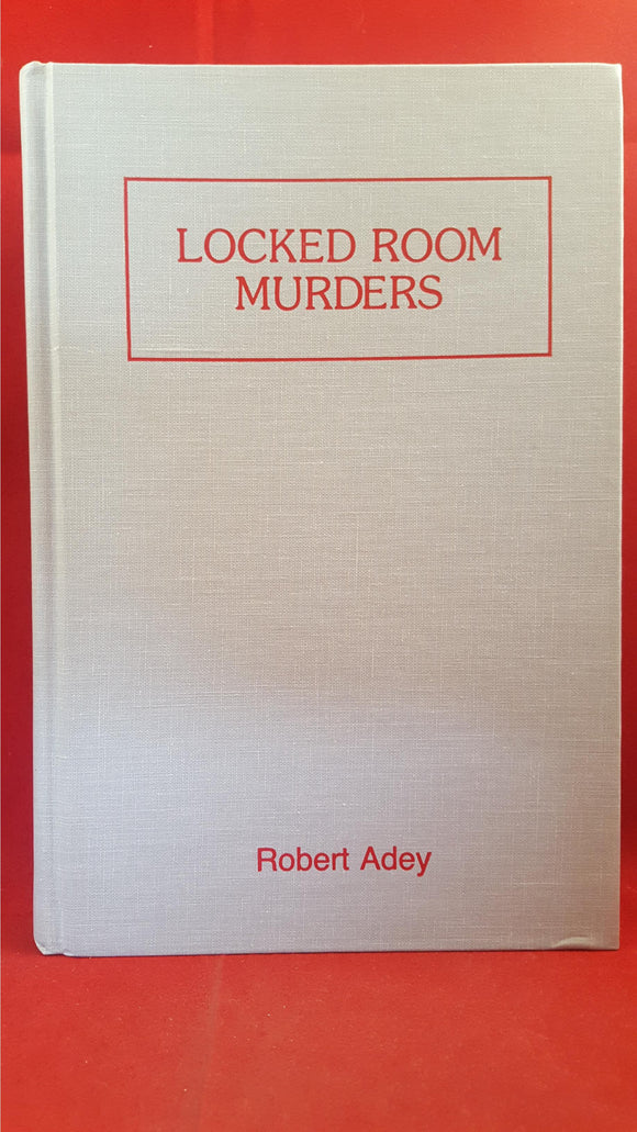 Robert Adey - Locked Room Murders, Crossover, 1991, Signed, Inscribed, 1st