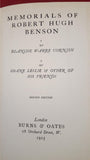 Memorials Of Robert Hugh Benson by Blanche Warre Cornish, 1915