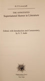 H P Lovecraft - The Annotated Supernatural Horror In Literature, 2000, 1st Edition