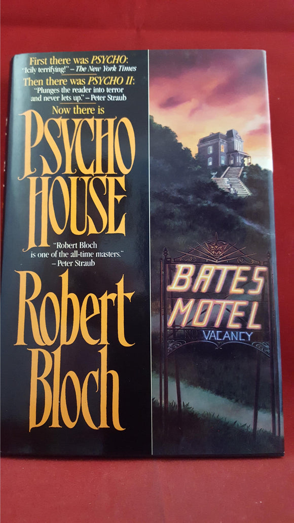 Robert Bloch - Psycho House, TOR, 1990, 1st Edition, Signed