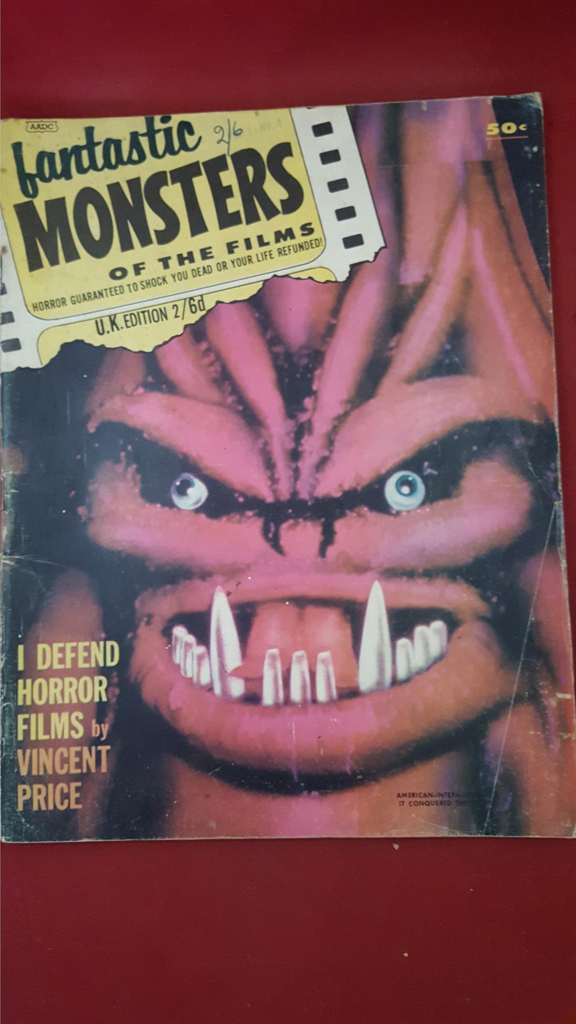 the monsters 1962 Fantastic Monsters of the Films, Volume 1, Number 1, 2 & 4, 1962, UK E –  Richard Dalby's Library
