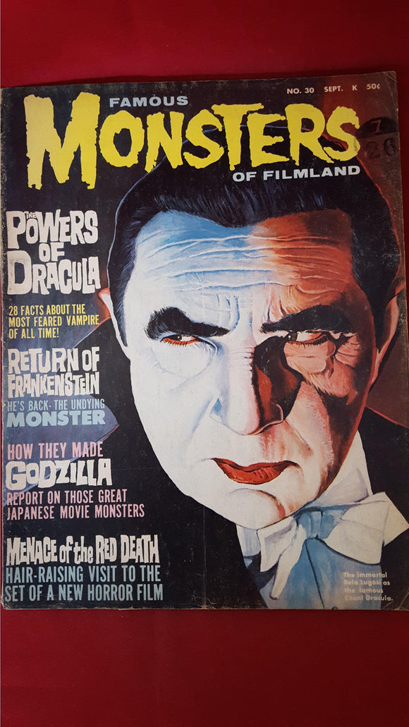 famous monsters magazine covers Famous Monsters Of Filmland Number 30 September 1964 – Richard Dalby's Library