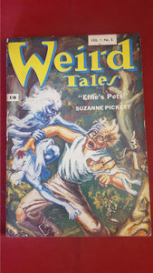 Weird Tales Vol 1, No. 3,  Strato Publications Ltd, British Edition