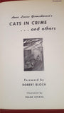 Anna Louise Germeshausen - Cats In Crime..and others, Luther Norris, 1970, 1st, Limited