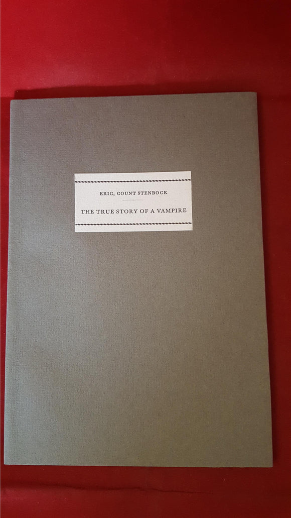 Eric, Count Stenbock - The True Story Of A Vampire, Tragara, 1989, No.15, Letter
