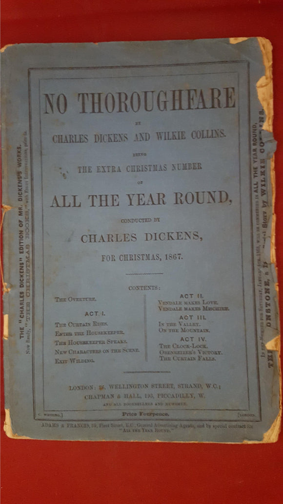 Charles Dickens & Wilkie Collins - No Thoroughfare+The Extra Christmas Number, 1867