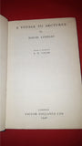 David Lindsay - A Voyage To Arcturus, Victor Gollancz, 1946