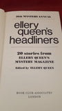 Ellery Queen's Headliners, 26th Mystery Annual, Book Club Associates, 1971