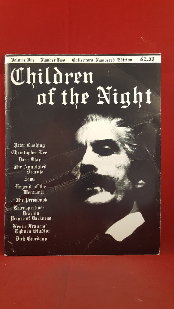 Children of the Night Volume 1 Number 2, Collectors Numbered Edition 872, Dec 1975