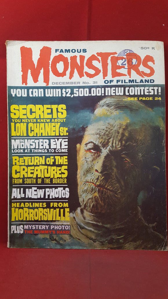 Famous Monsters Of Filmland  Number 31  December 1964