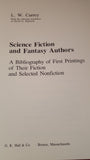 L W Currey - Science Fiction and Fantasy Authors, G K Hall, 1976, First Edition