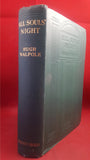 Hugh Walpole - All Soul's Night, Macmillan, 1933, First Edition