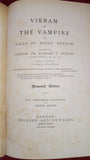 Richard F Burton - Vikram And The Vampire, Tylston & Edwards, 1893, Memorial Edition
