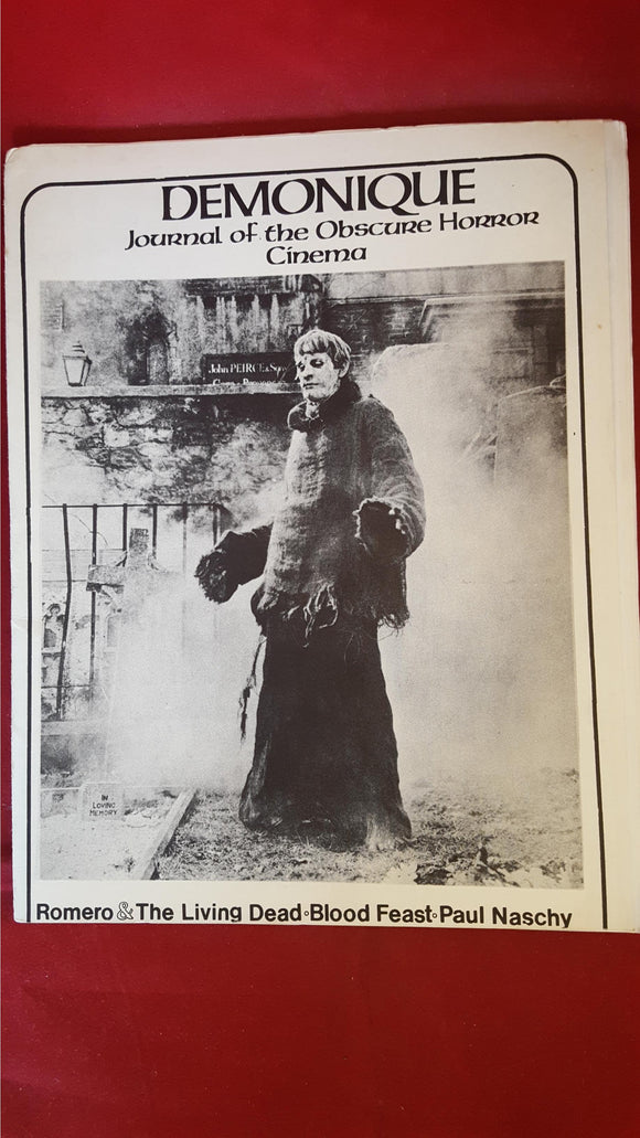 Barry Kaufman-Demonique Journal Of The Obscure Horror Cinema, Number 1, 2, 3, 1980