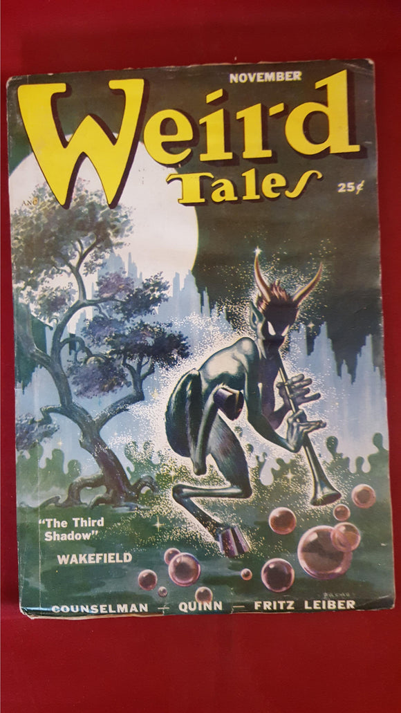 Weird Tales  November 1950 Volume 43 Number 1 Fantasy, Horror, The Supernatural