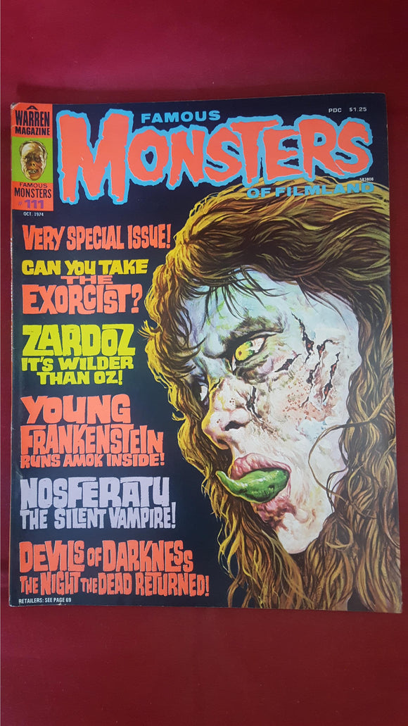 Famous Monsters Of Filmland Number 111 October 1974
