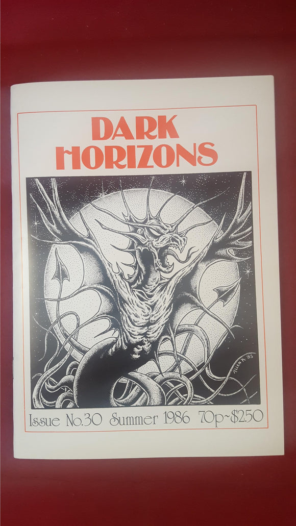 Dark Horizons Issue No 30, Summer 1986, Journal Of The British Fantasy Society