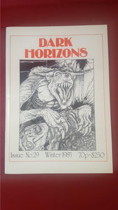 Dark Horizons Issue No 29, Winter 1985, Journal Of The British Fantasy Society