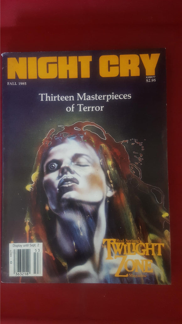 Night Cry - The Magazine Of Terror Volume 1 Number 3 Fall 1985