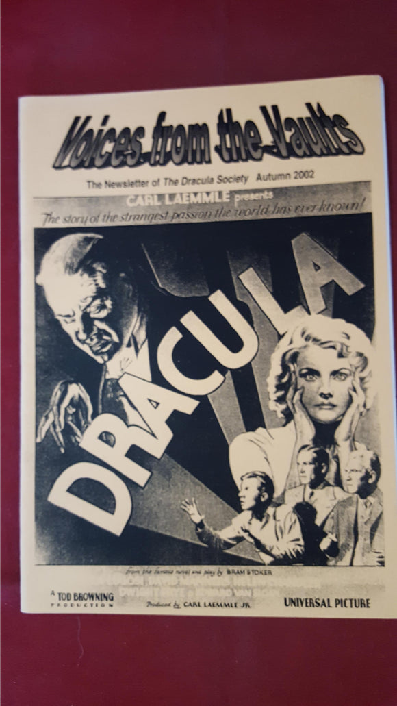 Voices from the Vaults - Newsletter of The Dracula Society, Autumn 2002