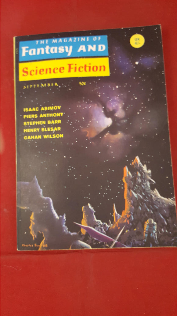 The Magazine Of Fantasy And Science Fiction, Volume 35 No 3 Whole 208, September 1968