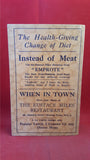 Mrs Eustace Miles - Health Without Meat, Methuen & Co, 1927
