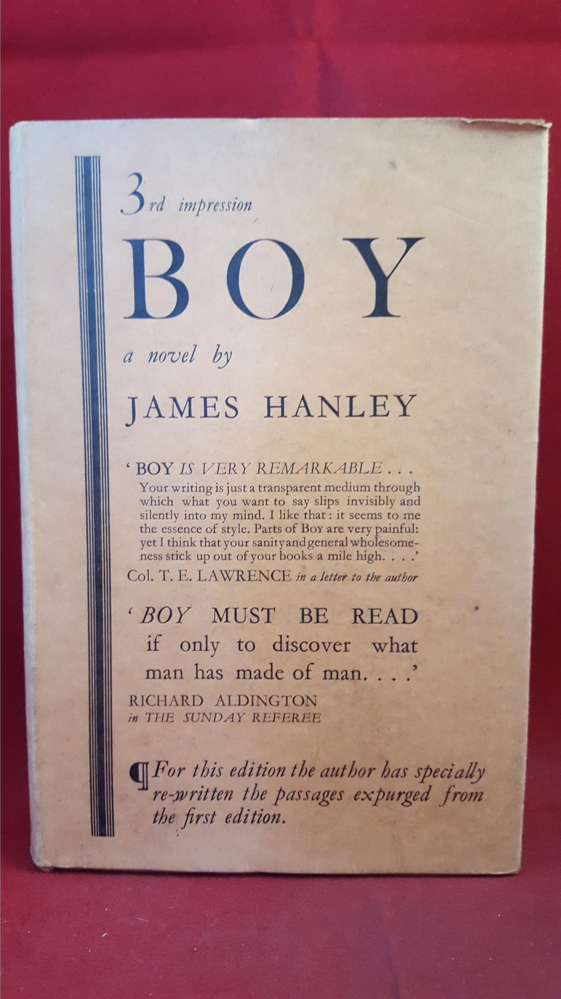 James Hanley Boy, Boriswood, 1932 Richard Dalby's Library