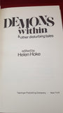 Helen Hoke - Demons Within & other disturbing tales, Taplinger, 1977, First Edition