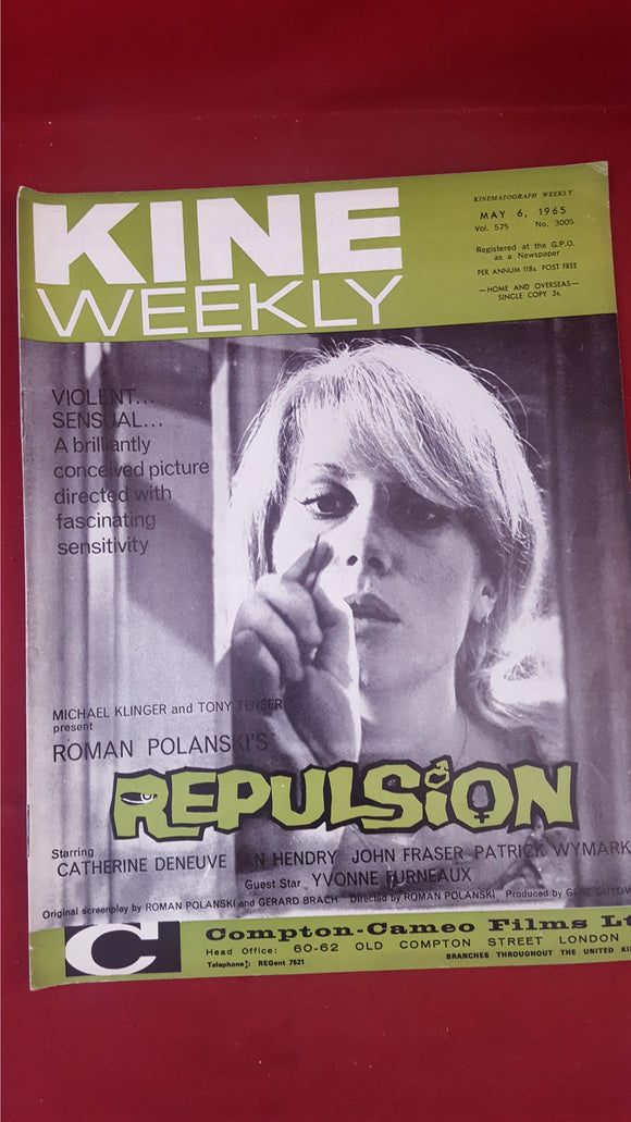 Kine Weekly Volume 575 Number 3005 May 6 1965