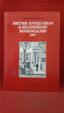 Cole's Register of British Antiquarian & Secondhand Bookdealers, The Clique, 1997